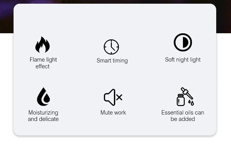 Volcano Diffuser with Flame Effect 130ML – Relaxing Ultrasonic Aromatherapy