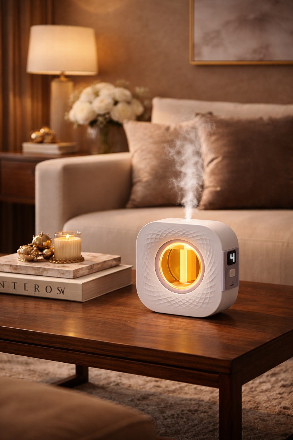 Diffuseur Automatique Maison Rechargeable – Désodorisant Ultrasonique Aérosol Parfum d’Ambiance Luxe