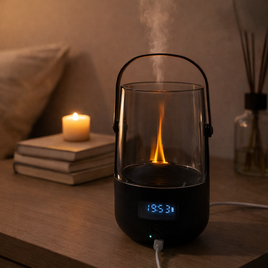 Diffuseur Effet Flamme Retro – Aromathérapie & Ambiance Chaleureuse