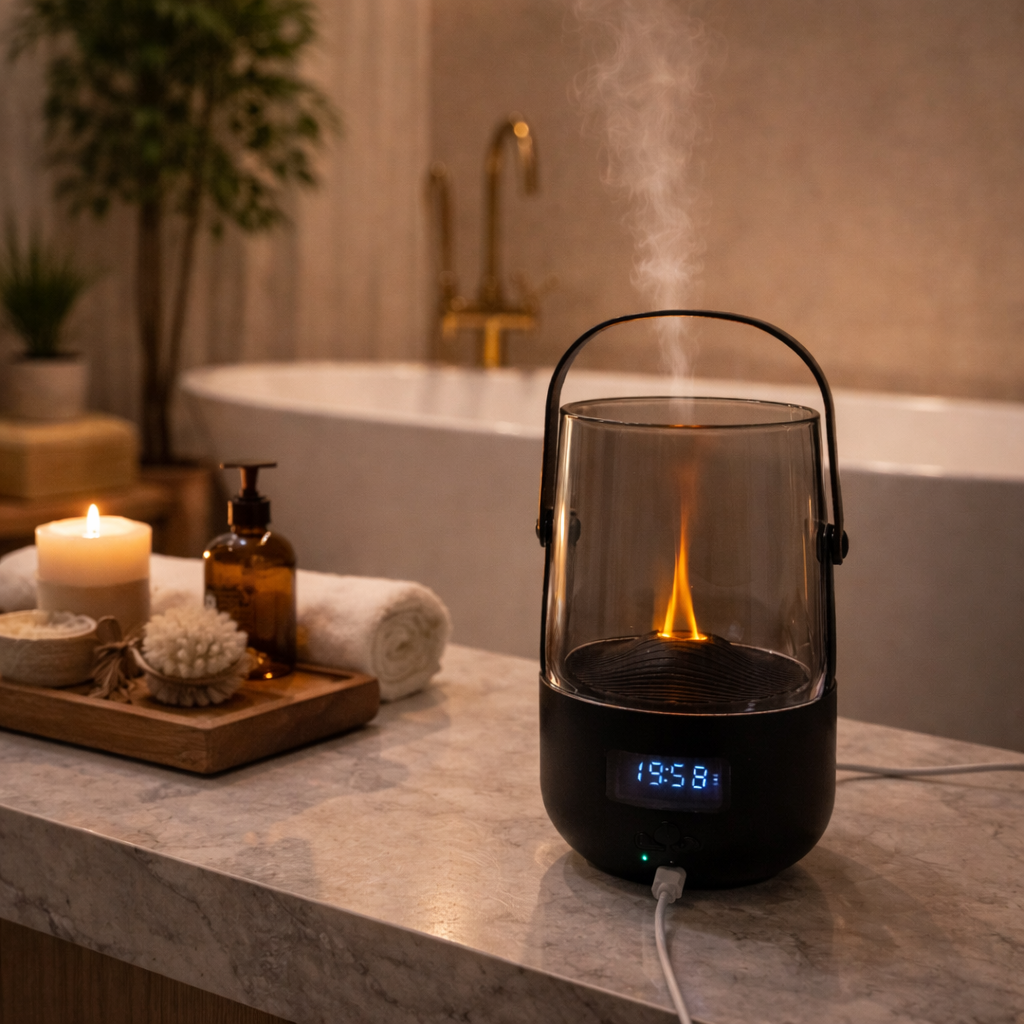 Diffuseur Effet Flamme Retro – Aromathérapie & Ambiance Chaleureuse
