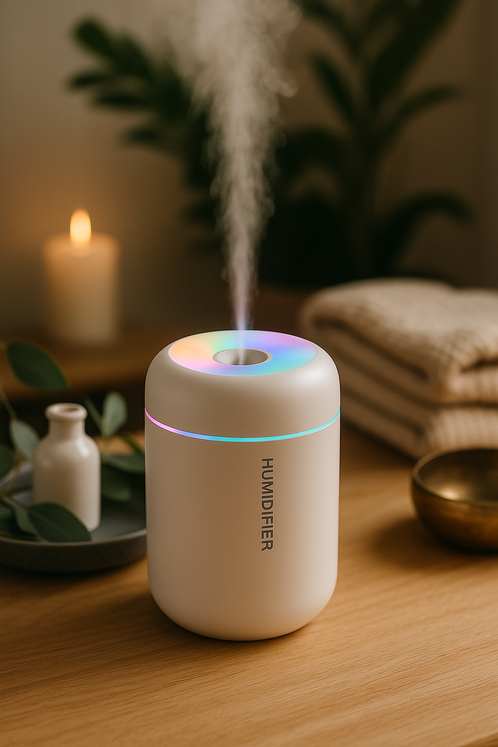 USB Ultrasonic Essential Oil Diffuser &amp; Humidifier – | Compact, Silent, Ideal for Home, Office &amp; Car