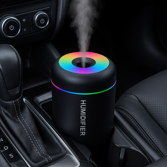 Diffuseur d’Huiles Essentielles & Humidificateur Ultrasonique USB –  | Compact, Silencieux, Idéal Maison, Bureau & Voiture