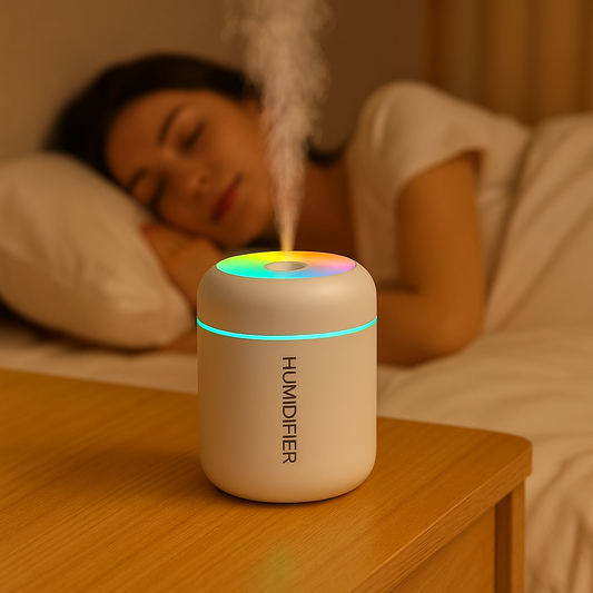 Diffuseur d’Huiles Essentielles & Humidificateur Ultrasonique USB –  | Compact, Silencieux, Idéal Maison, Bureau & Voiture