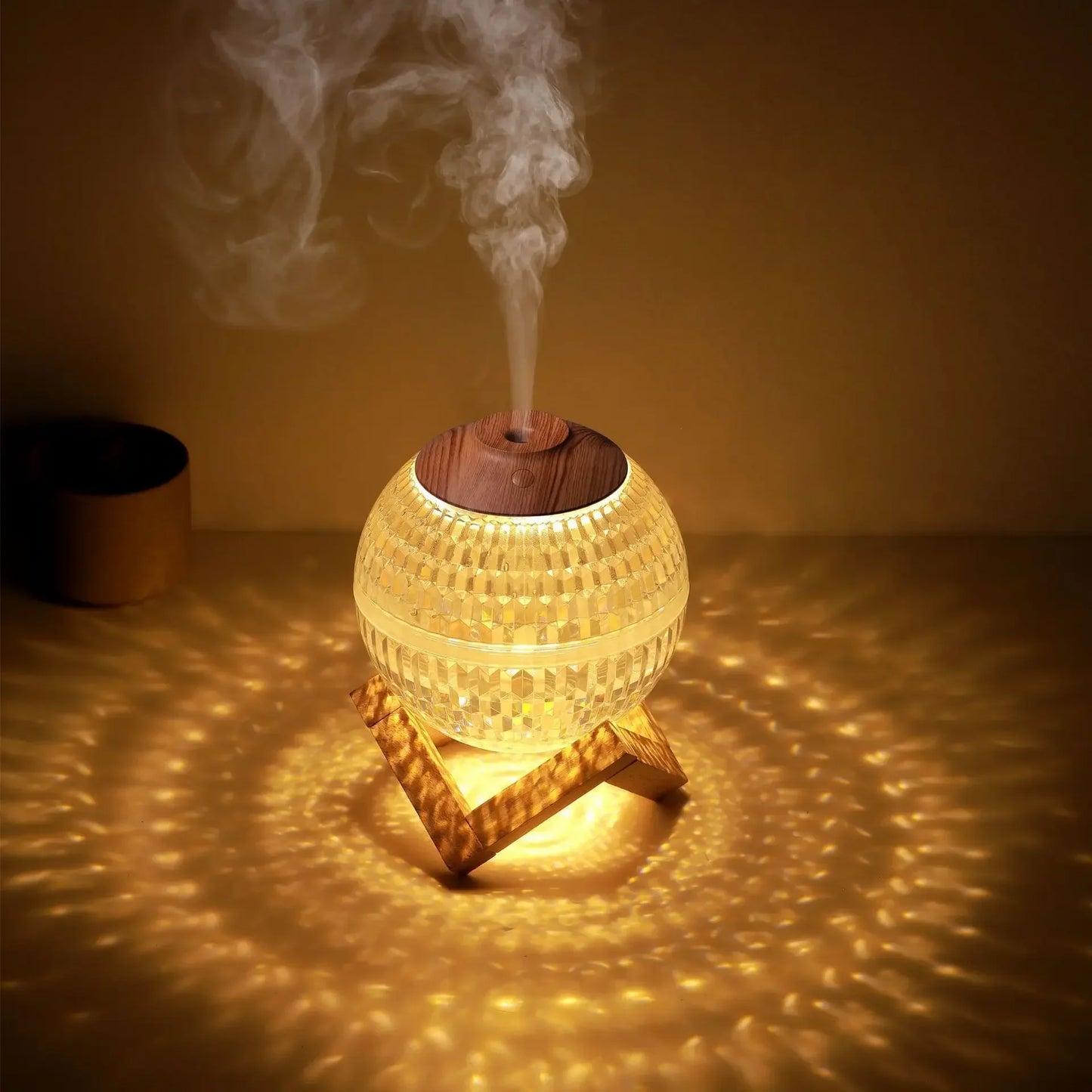 350ml Crystal Light Diffuser – Zen Ambiance LED Humidifier