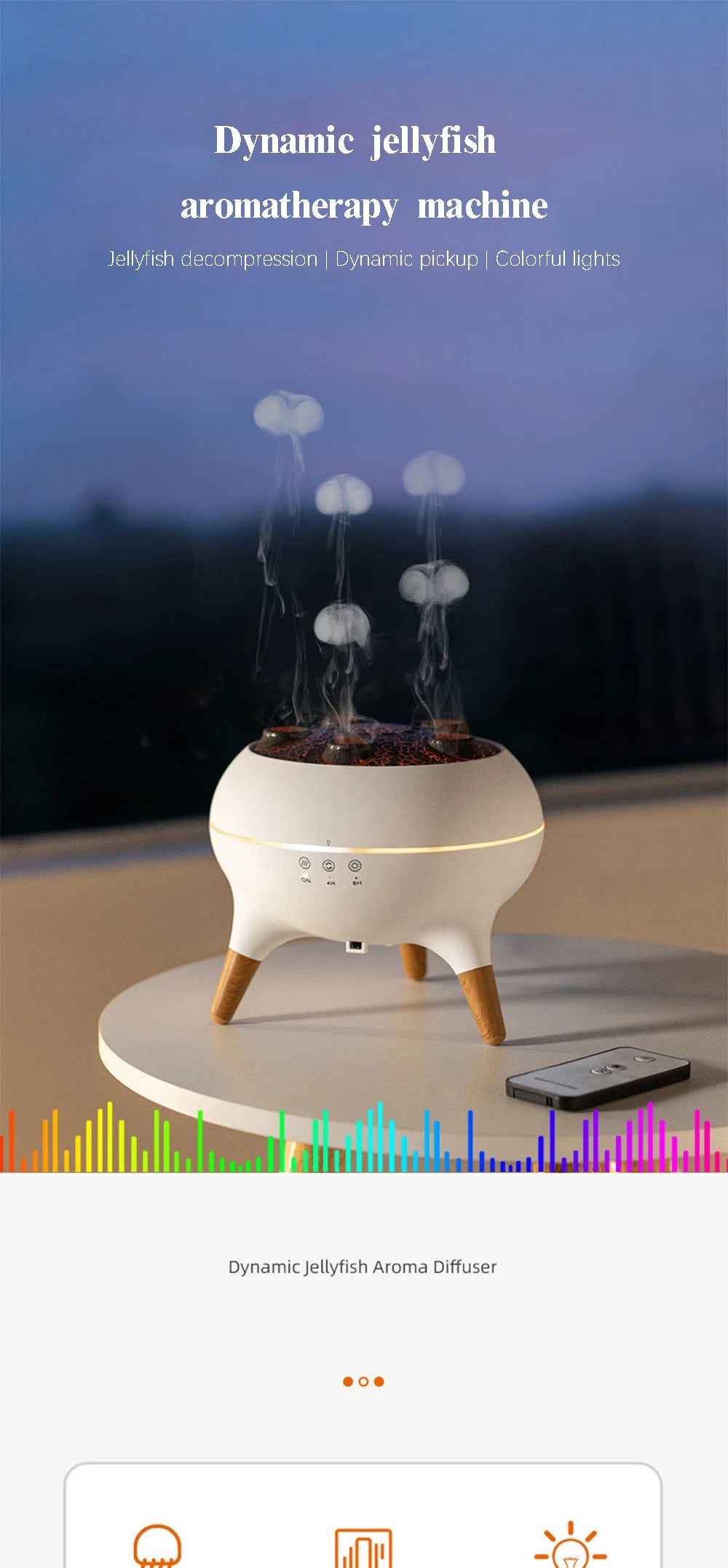 Humidificateur d’Air Haut de Gamme à Effet Bulles – Objet Design & Bien-Être