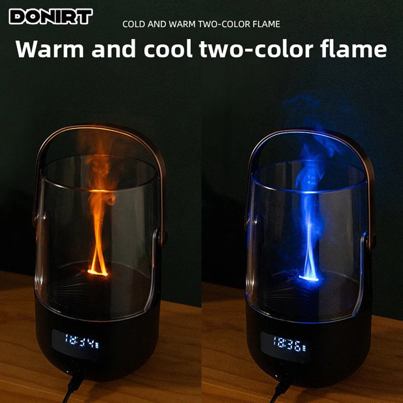 Retro Flame Effect Diffuser – Aromatherapy & Warm Atmosphere