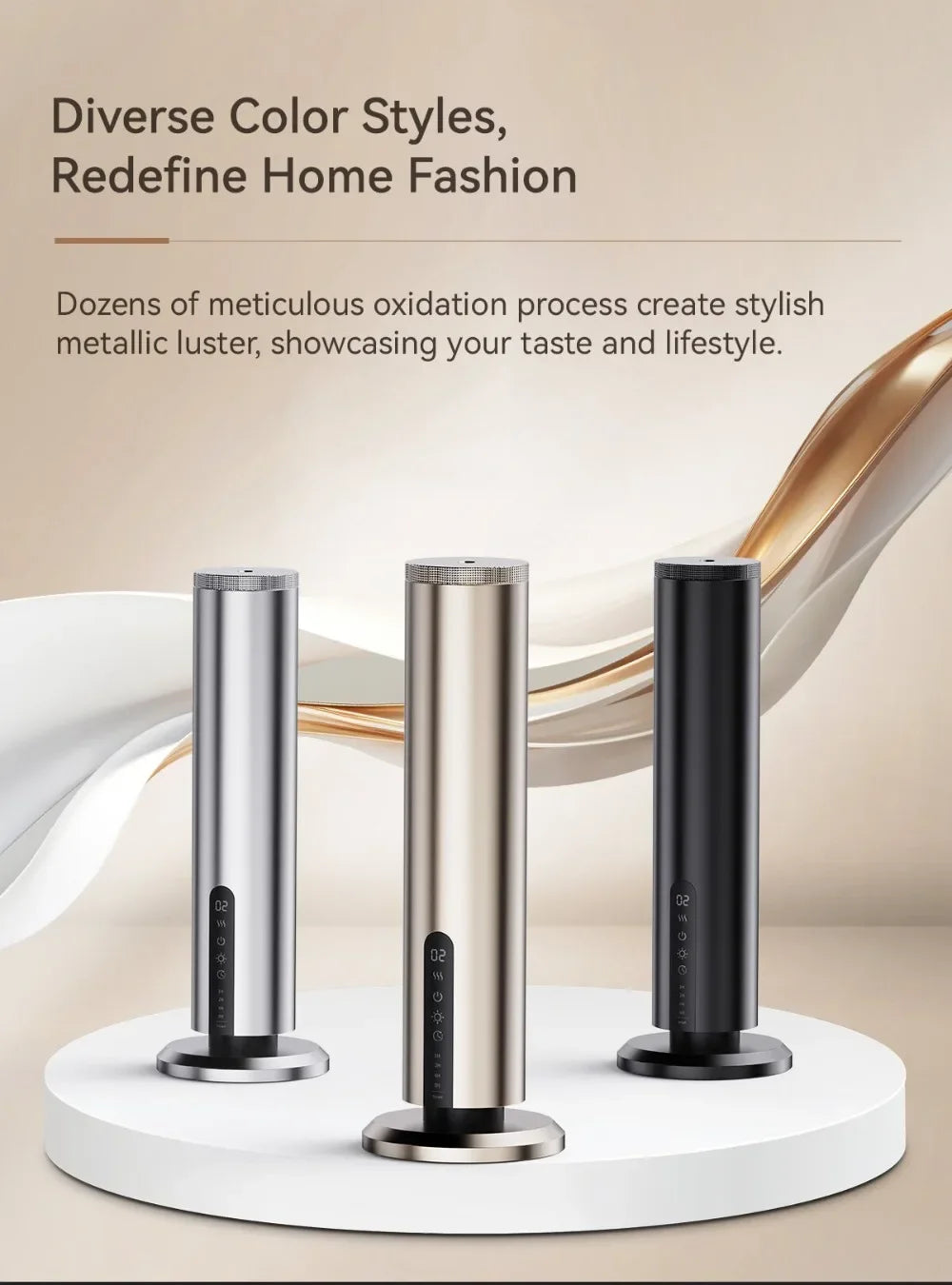 Diffuseur Connecté  très Haute Gamme – Bluetooth & WiFi pour Grands Espaces