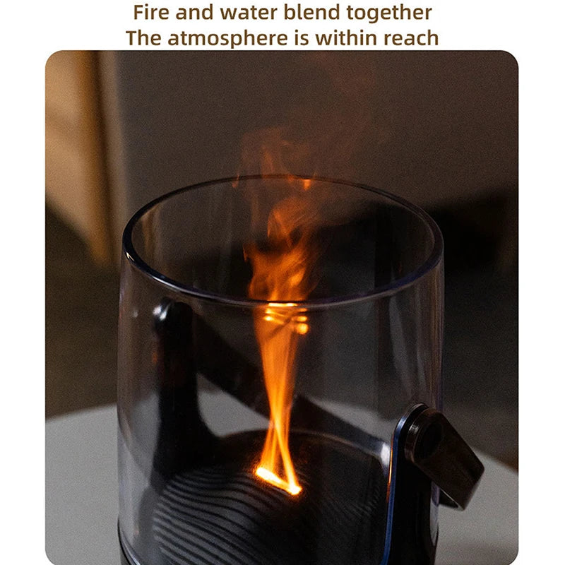Retro Flame Effect Diffuser – Aromatherapy & Warm Atmosphere