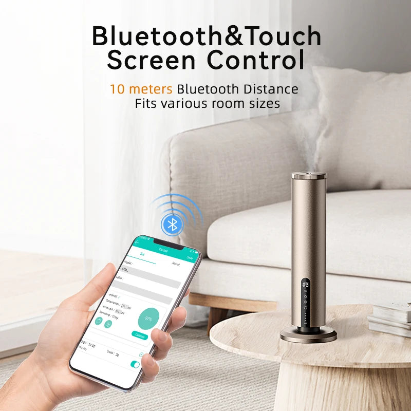 Diffuseur Connecté  très Haute Gamme – Bluetooth & WiFi pour Grands Espaces
