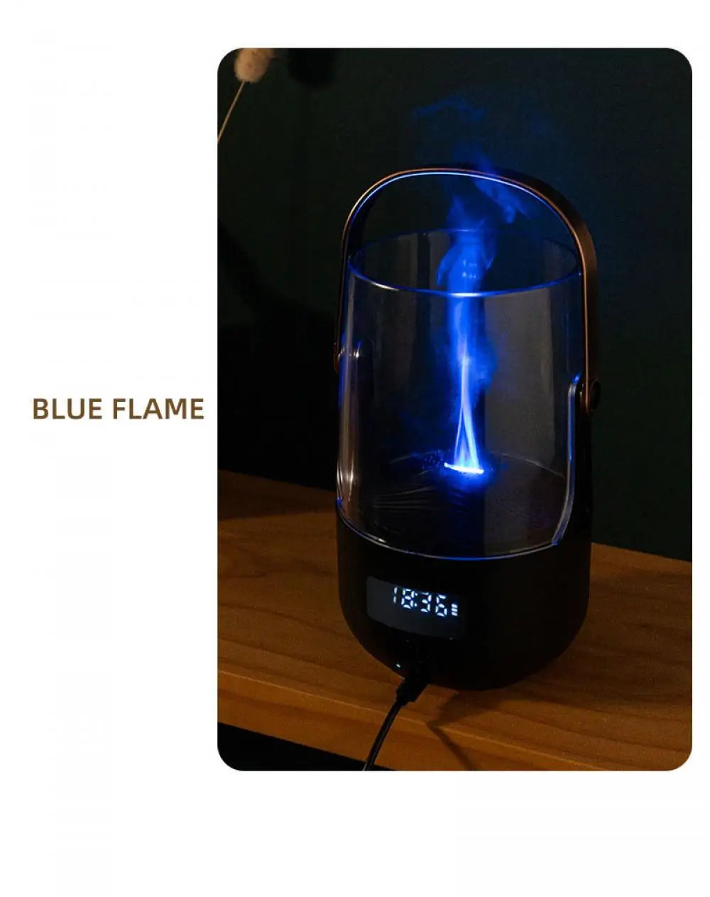 Retro Flame Effect Diffuser – Aromatherapy & Warm Atmosphere