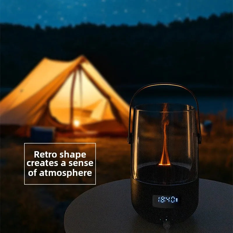 Retro Flame Effect Diffuser – Aromatherapy & Warm Atmosphere