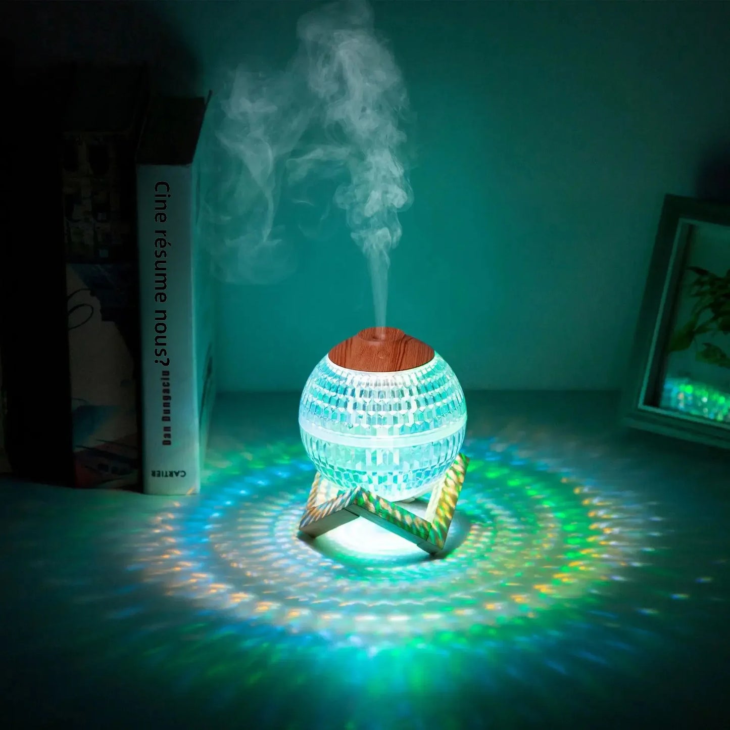 350ml Crystal Light Diffuser – Zen Ambiance LED Humidifier