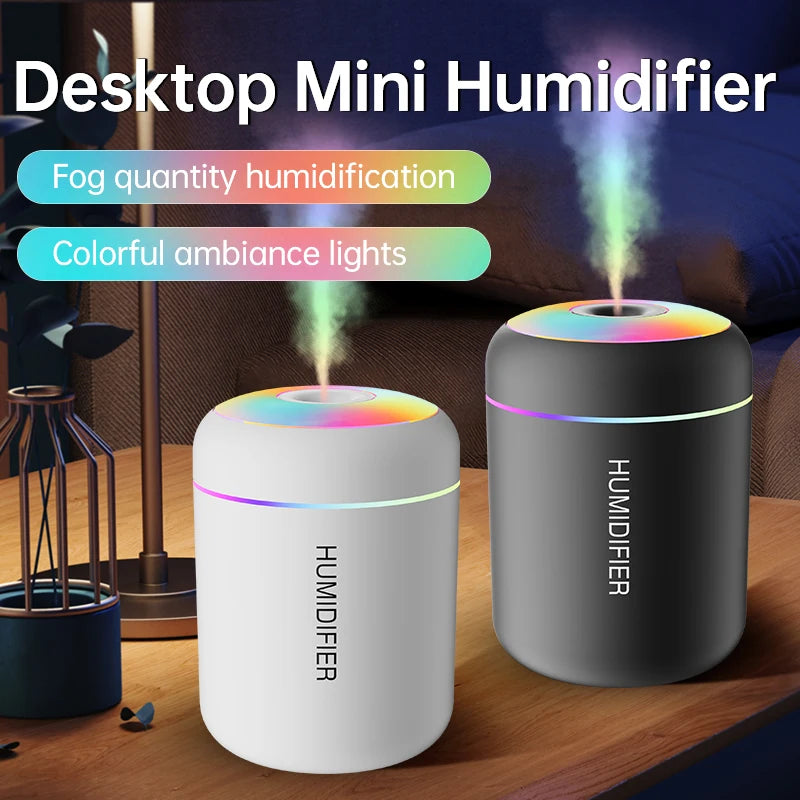 USB Ultrasonic Essential Oil Diffuser &amp; Humidifier – | Compact, Silent, Ideal for Home, Office &amp; Car