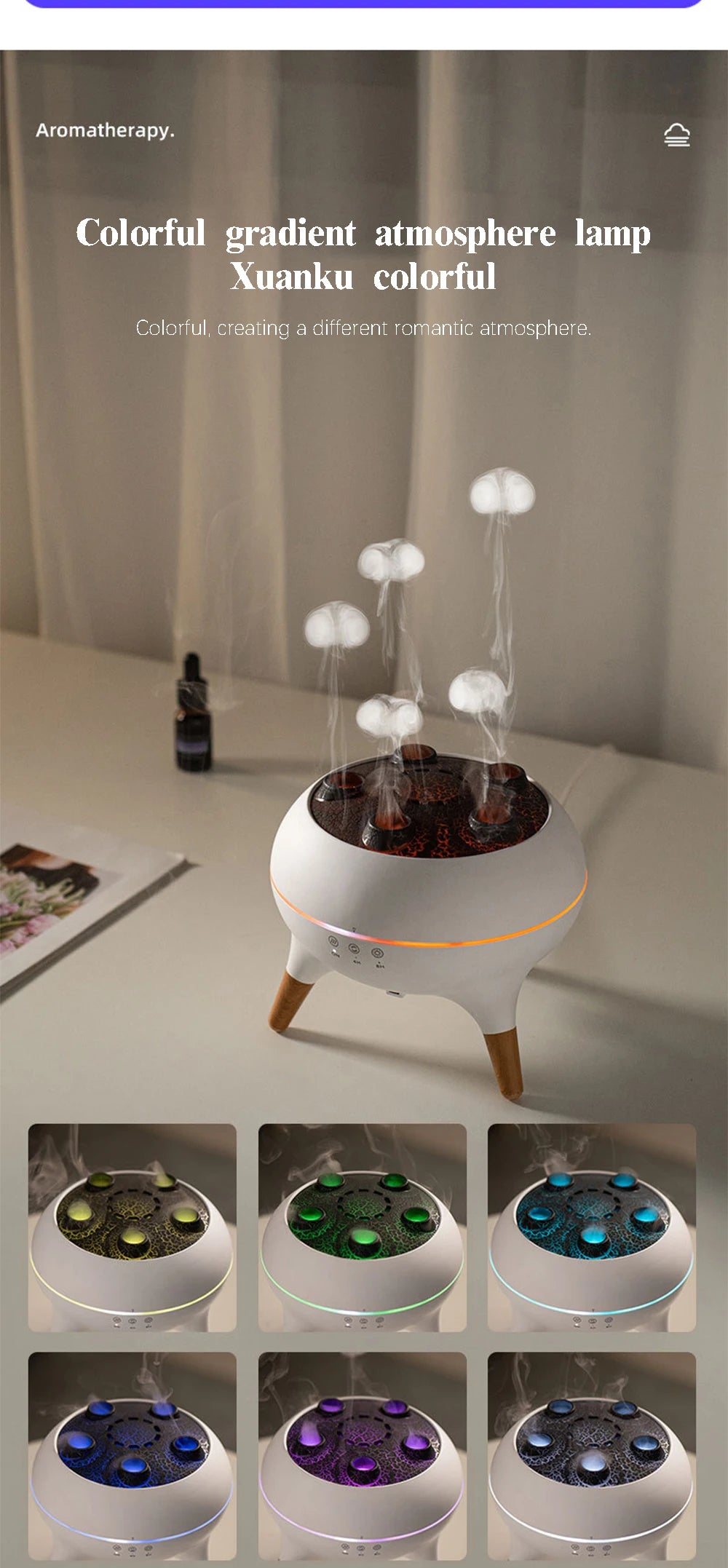 Humidificateur d’Air Haut de Gamme à Effet Bulles – Objet Design & Bien-Être