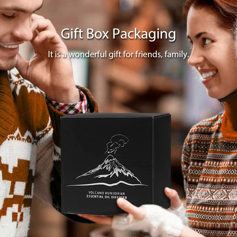 Volcano Diffuser with Flame Effect 130ML – Relaxing Ultrasonic Aromatherapy