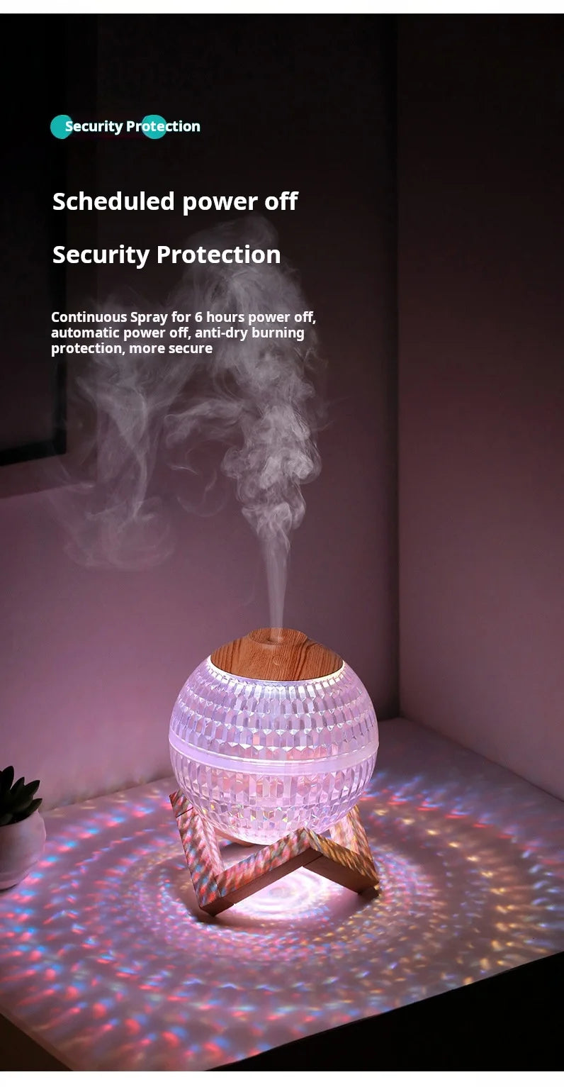 350ml Crystal Light Diffuser – Zen Ambiance LED Humidifier