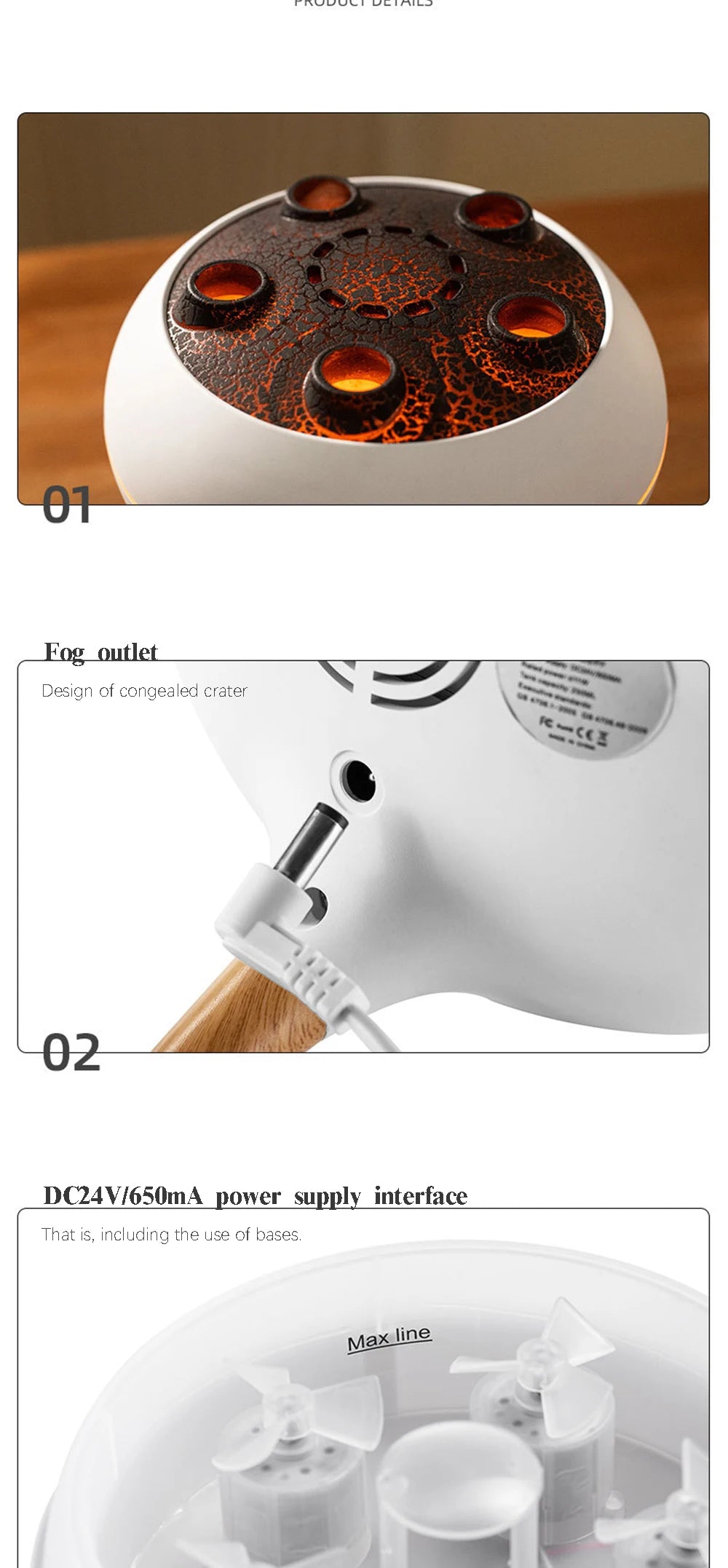 Humidificateur d’Air Haut de Gamme à Effet Bulles – Objet Design & Bien-Être