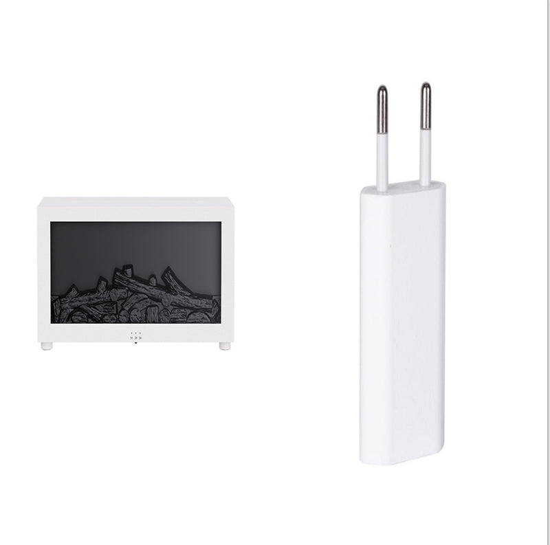 7-Color Flame Effect Fireplace Diffuser – Luxury Aromatherapy Humidifier